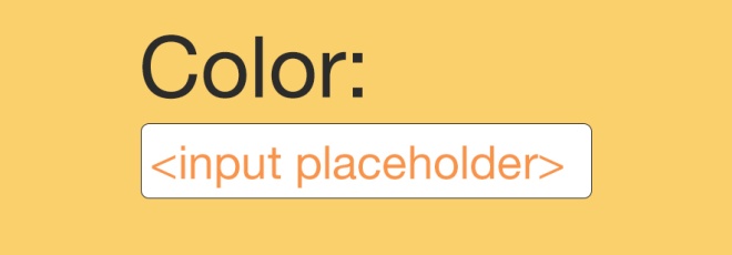 Imagen de un text input con colores diferentes